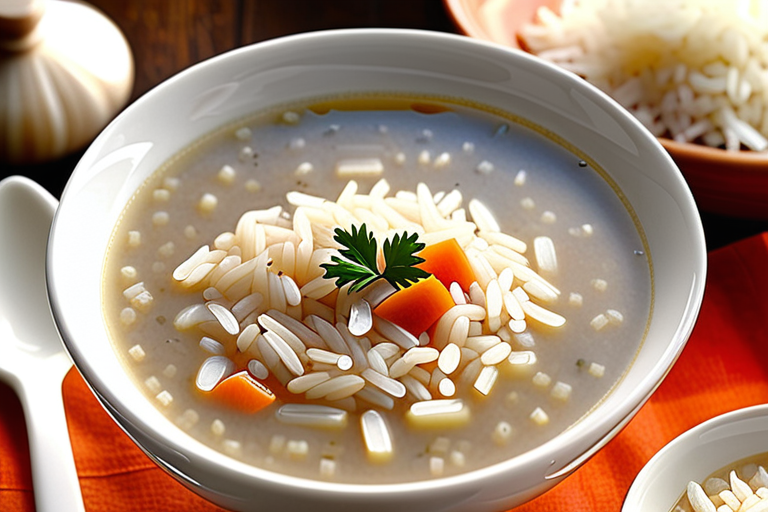 como hacer sopa de arroz