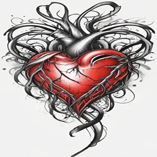 heart tattoo png