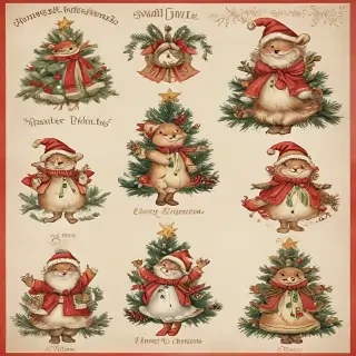 free printable vintage christmas pictures