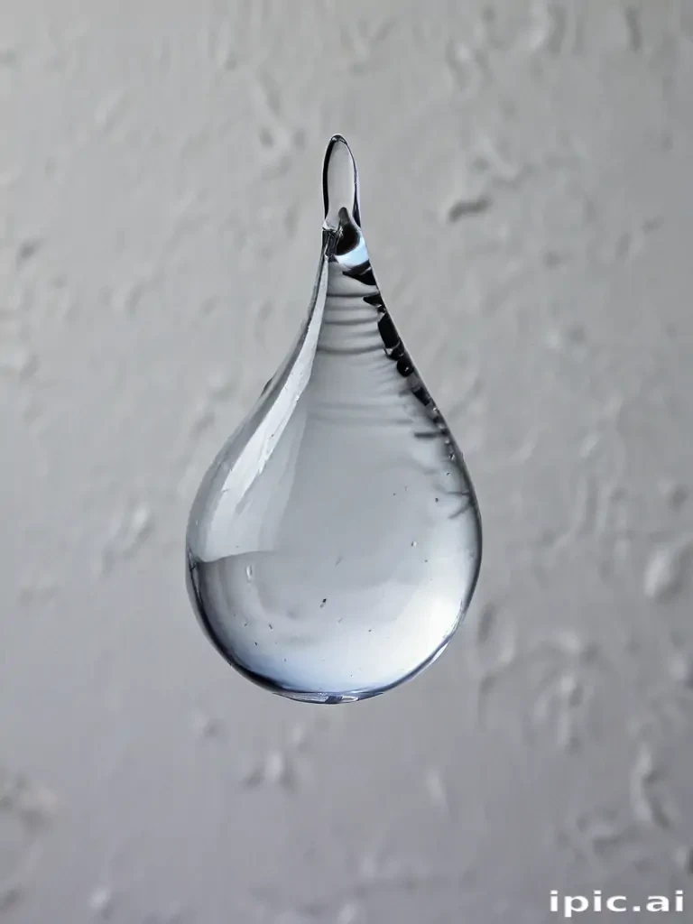 transparent water drop