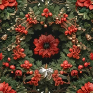 wreath drawing