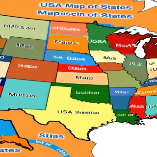 usa map of states