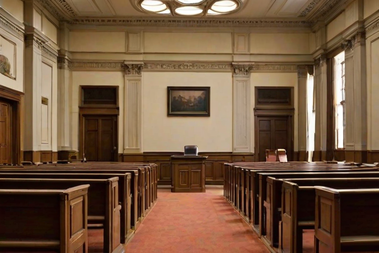court room background