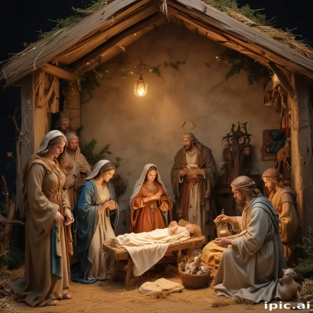 free christmas nativity scene