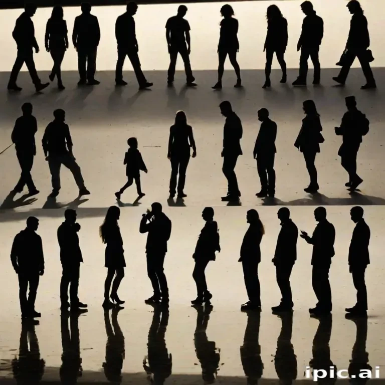 people silhouettes