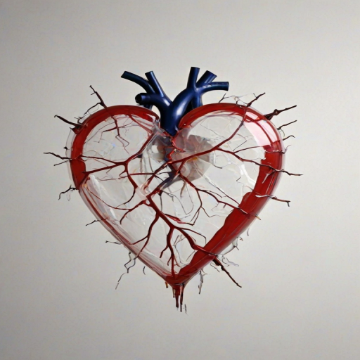 transparent broken heart
