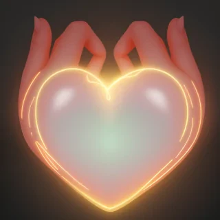 glowing heart png