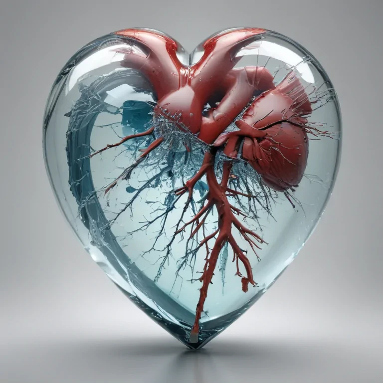 transparent broken heart