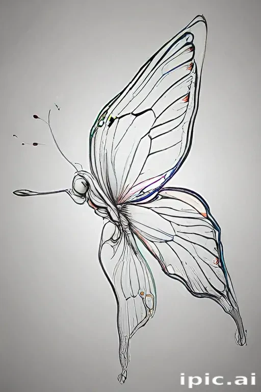 butterfly drawing outline