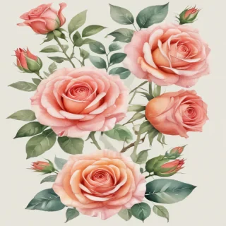 watercolor roses png
