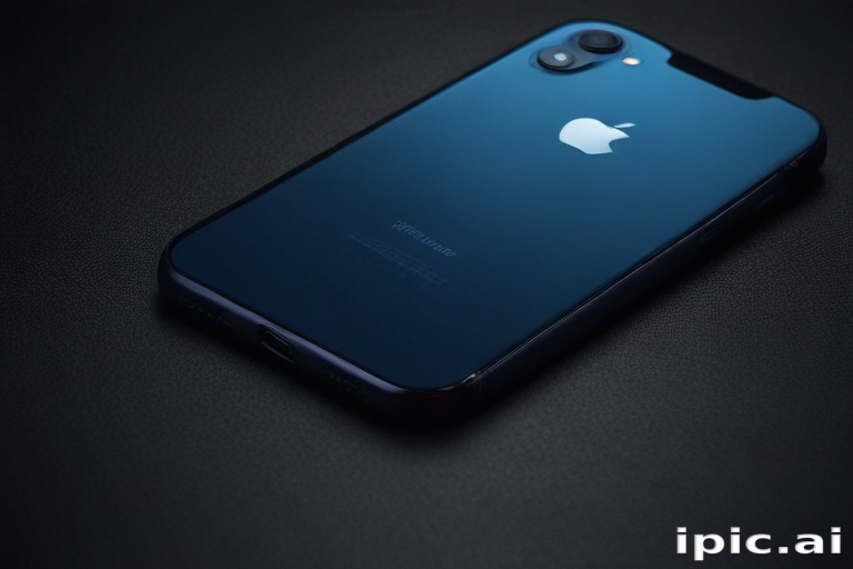 Elegant and Sleek Design of a Modern Smartphone on Dark Surface