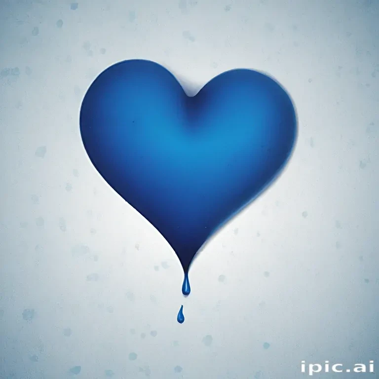 blue heart wallpaper