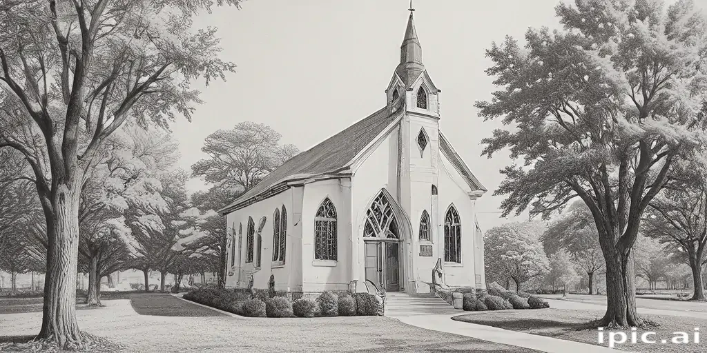 church drawing