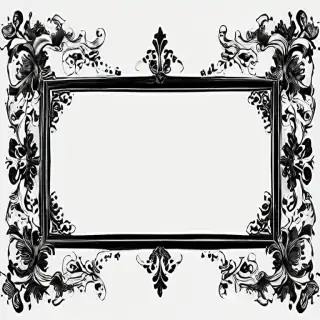 border clip art black and white