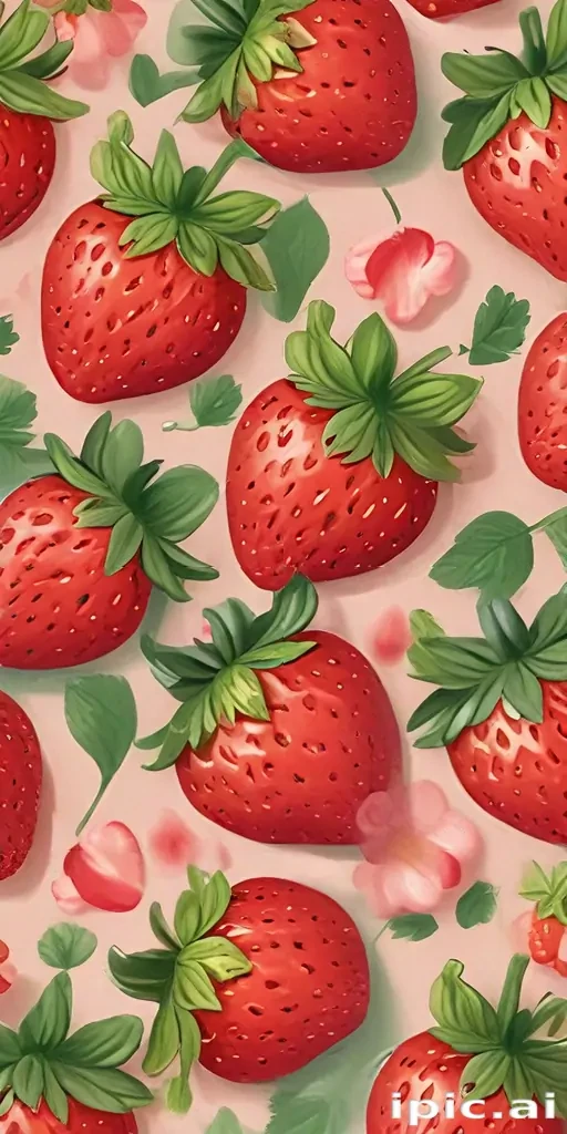 cute strawberry background