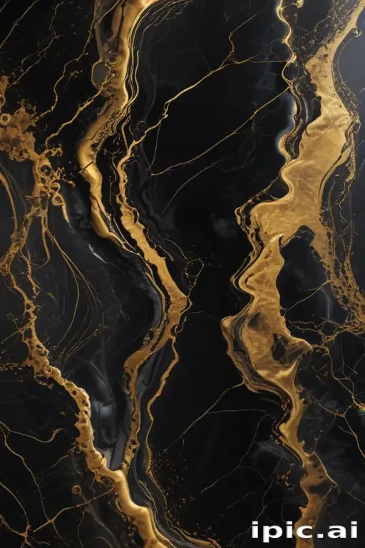 black and gold marble background
