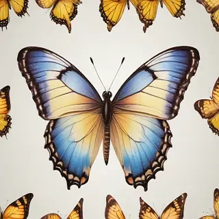 butterfly no background