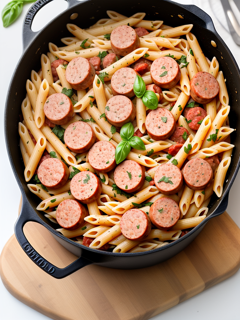 one pot smoked sausage pasta