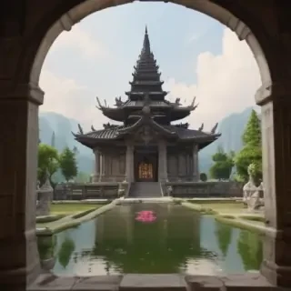 temple background