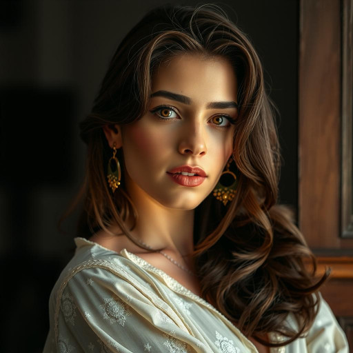 Portrait of a Brazilian woman in her 20s
