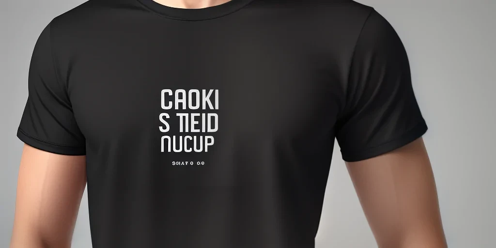 shirt mockup black