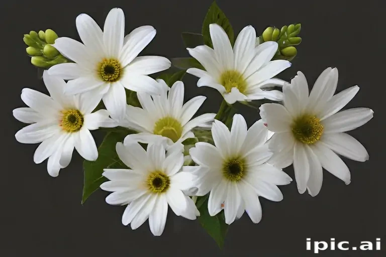 white flowers png transparent