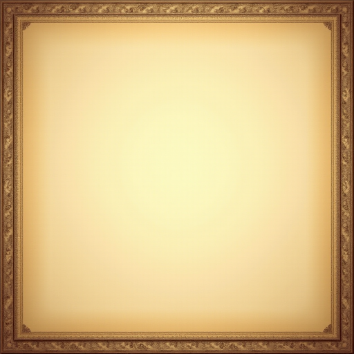 Generate a high-resolution image of an antique parchment background with ornate borders, captured with a DSLR camera at ISO 100, f/8 aperture, and a focal length of 50mm, using a soft natural light to enhance texture and details.