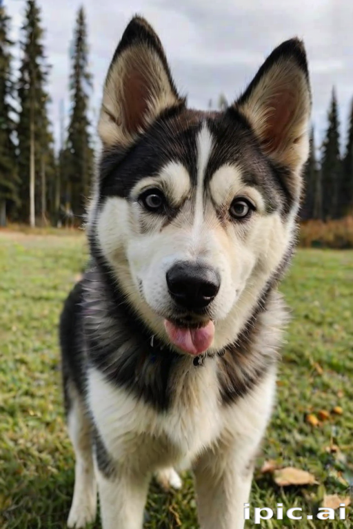 alaskan husky shepherd