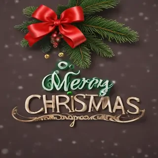 text merry christmas png