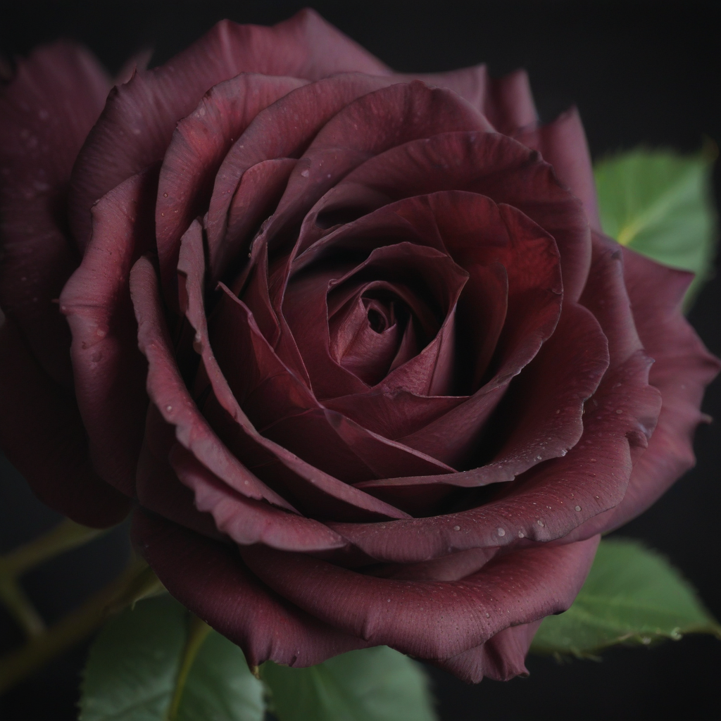 dark red rose close up
