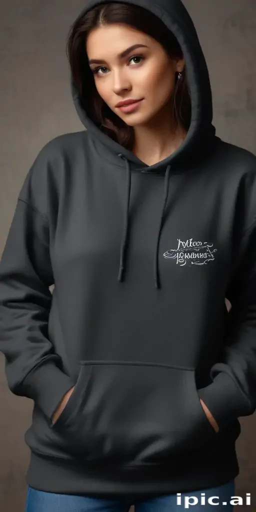 black hoodie mockup