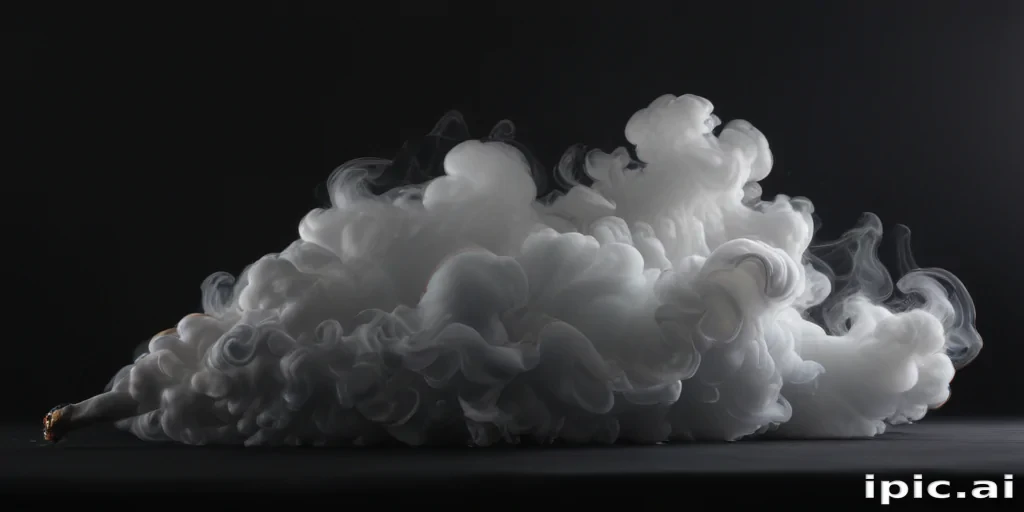 smoke no background