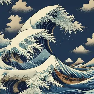 the great wave wallpaper