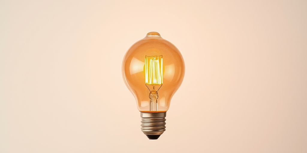 Generate a highly detailed and realistic image of a vintage incandescent light bulb against a clean white background, using a Canon EOS R5 with a 50mm lens, aperture set to f/2.8, shutter speed 1/125, ISO 100, with soft, natural lighting for enhanced clarity and texture.