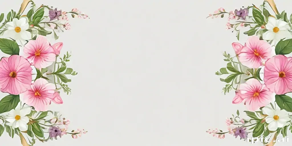 transparent flower border