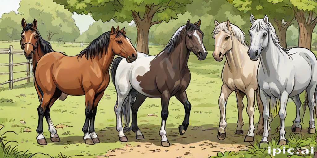 horses cartoon