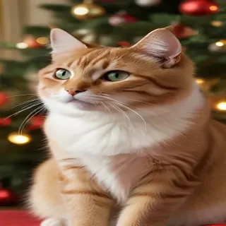 christmas cat background