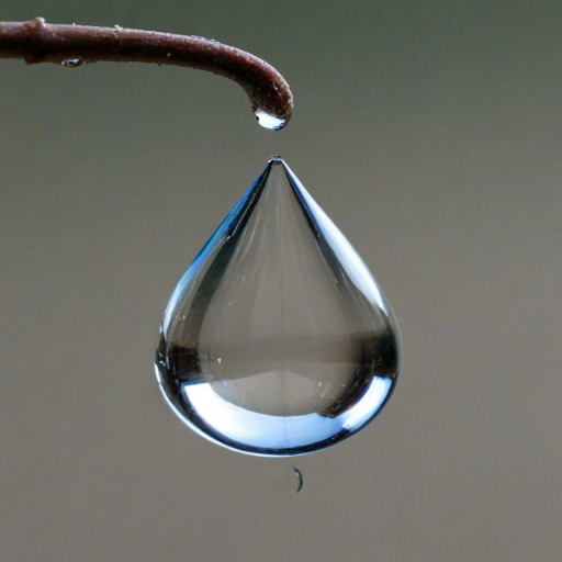 transparent water drop