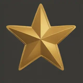 gold star sticker png