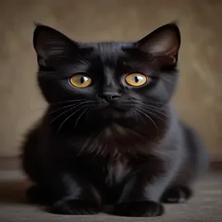 cute black cat wallpaper