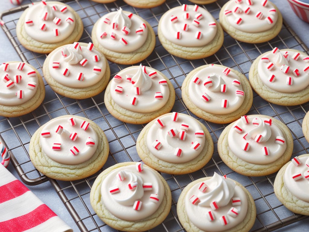 peppermint sour cream sugar cookies