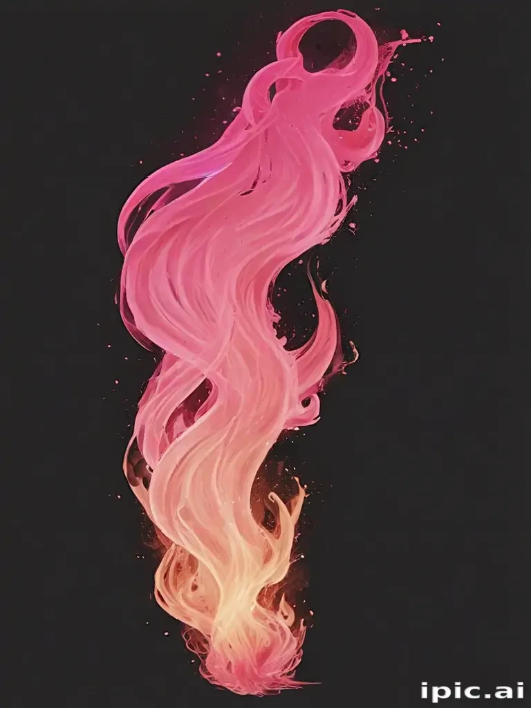 pink flames png