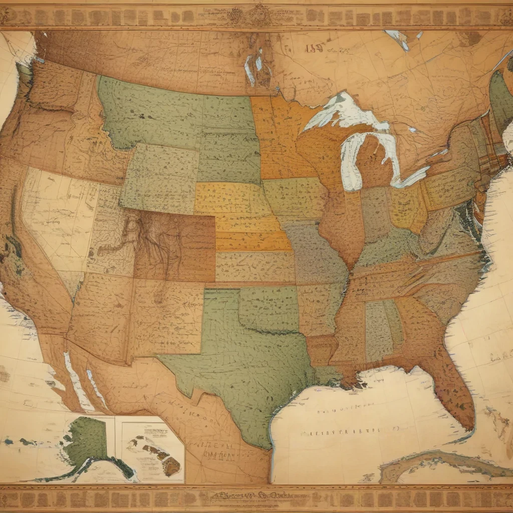 map of the us states