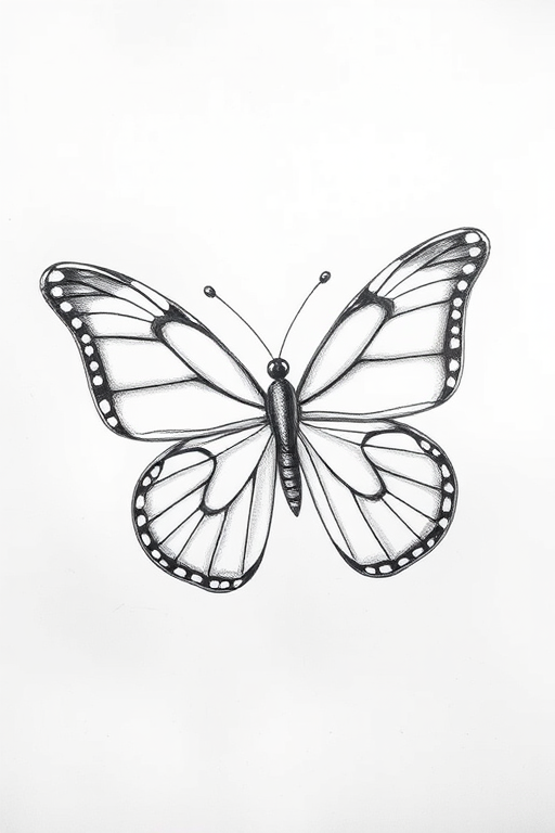 drawing of a butterfly