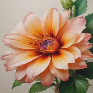 flower drawing images with colour