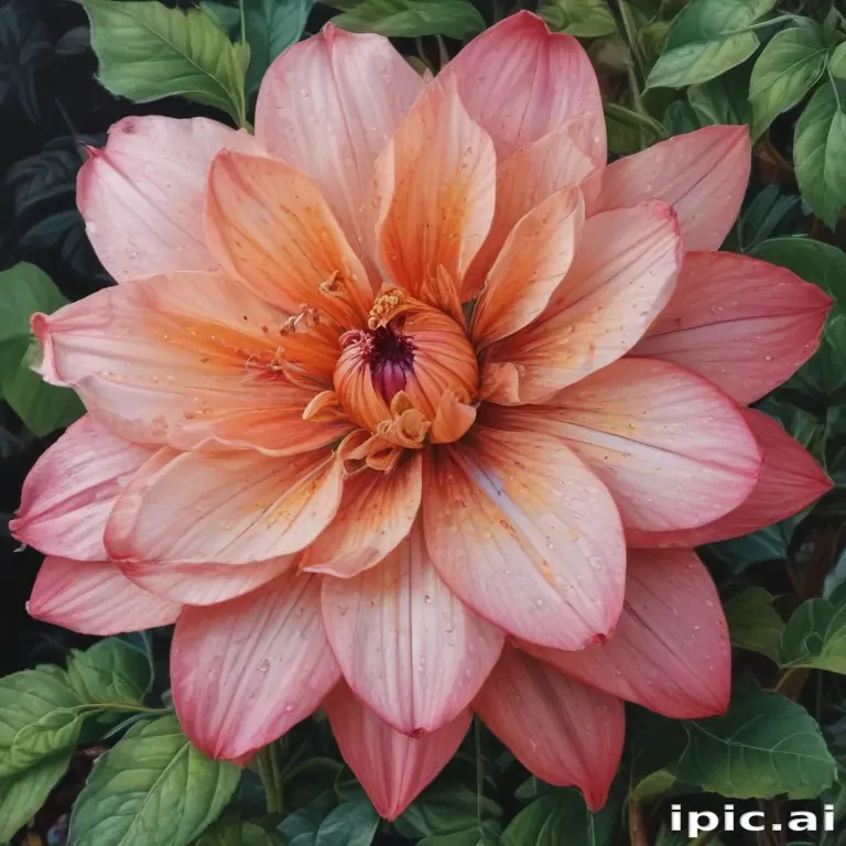 flower drawing with color