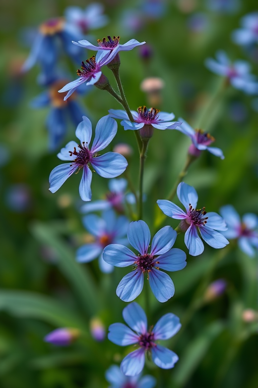 blue flowers png