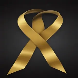 gold ribbon png