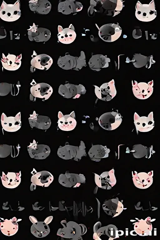 black wallpaper cute