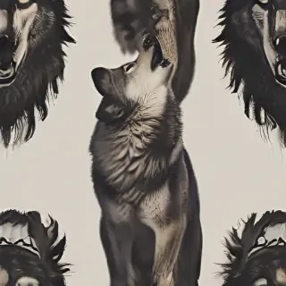 wolf howl png